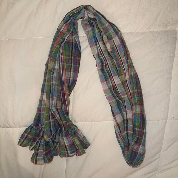 Multicolored Plaid Scarf - Picture 1 of 6